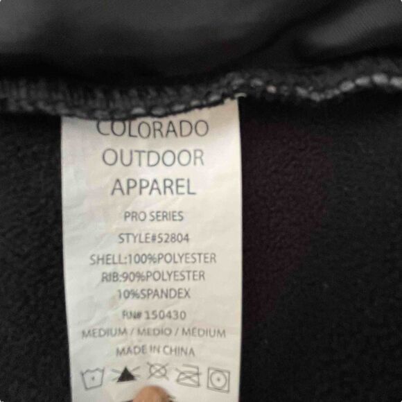 Colorado Outdoor Apparel ~ Mens Black Hooded Jacket ~ size Medium - Picture 5 of 9